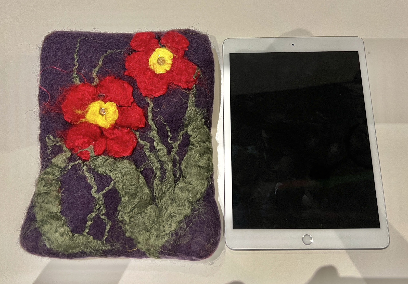 Felted Tablet Cases, Wet Wool Felting iPad Cover Handmade With Merino Wool