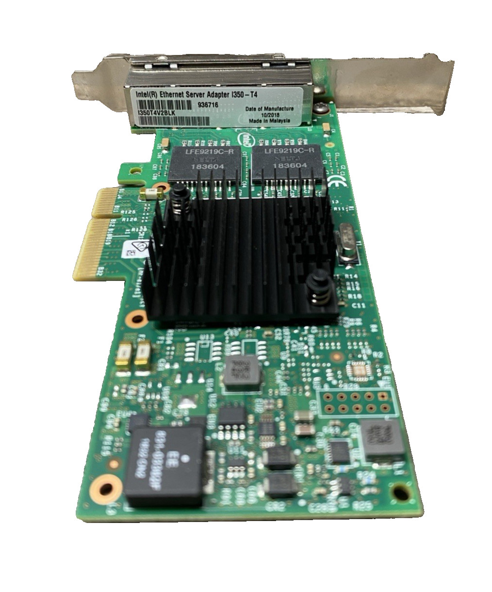 Intel Ethernet Server Adapter I350-T4 V2 Quad-Port Gigabit Card (I350T4V2BLK)