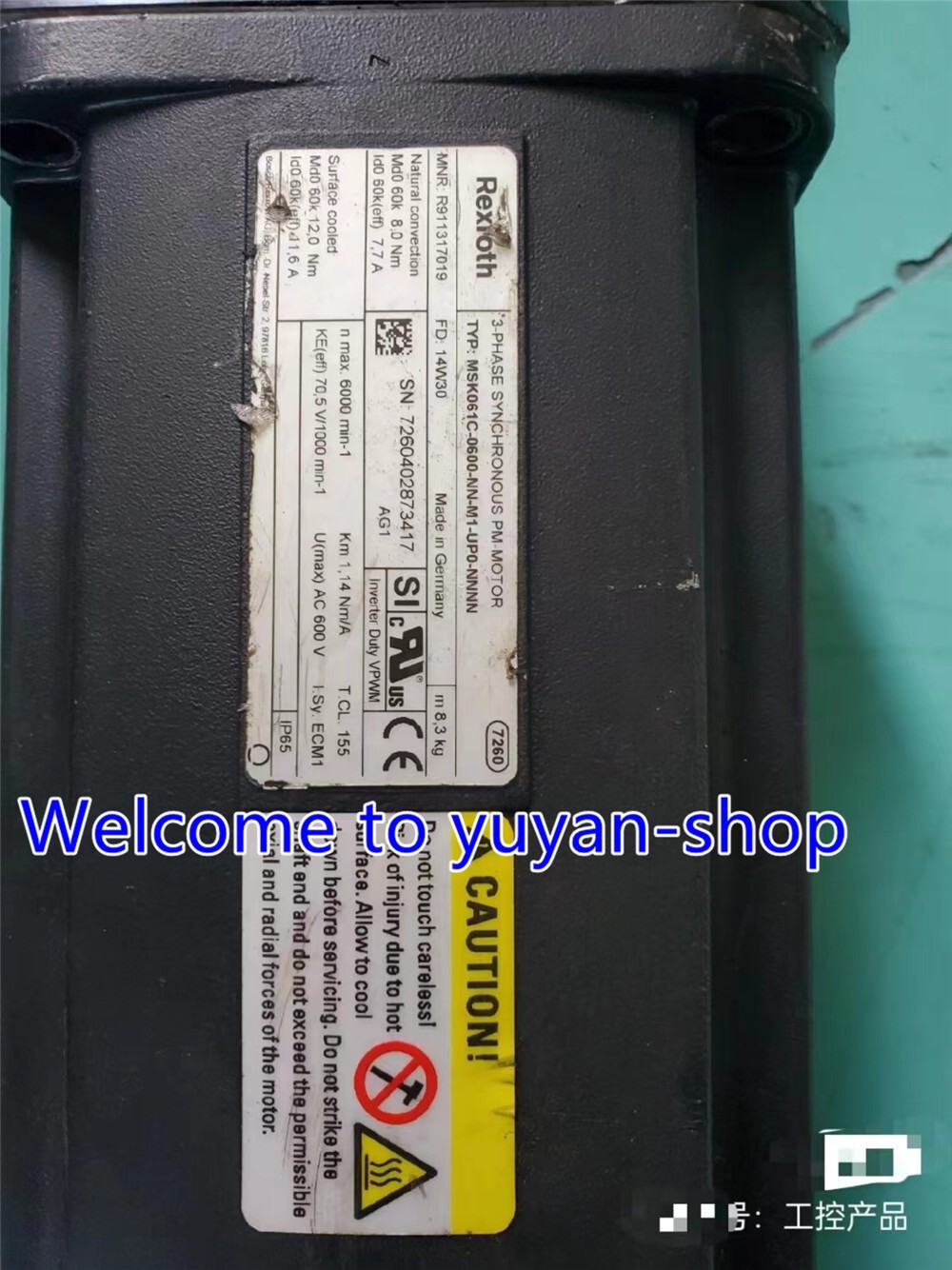 1pc USED Rexroth MSK061C-0600-NN-M1-UP0-NNNN Magnet motor Via DHL or FedEX