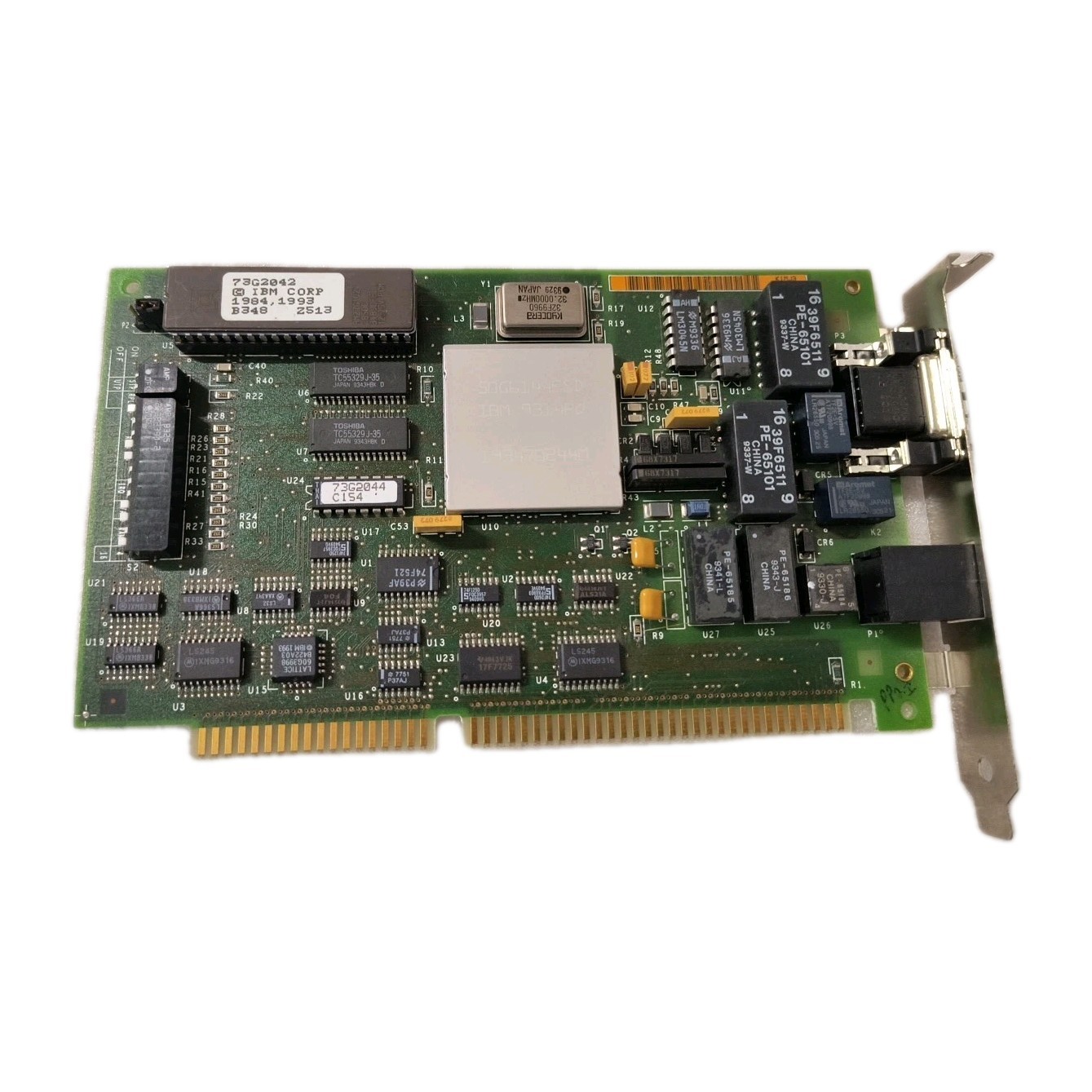 VINTAGE IBM 73G2042 TOKEN RING ISA NETWORK CARD IBM 9314PQ 50G6144ESD RM2-LAN2A