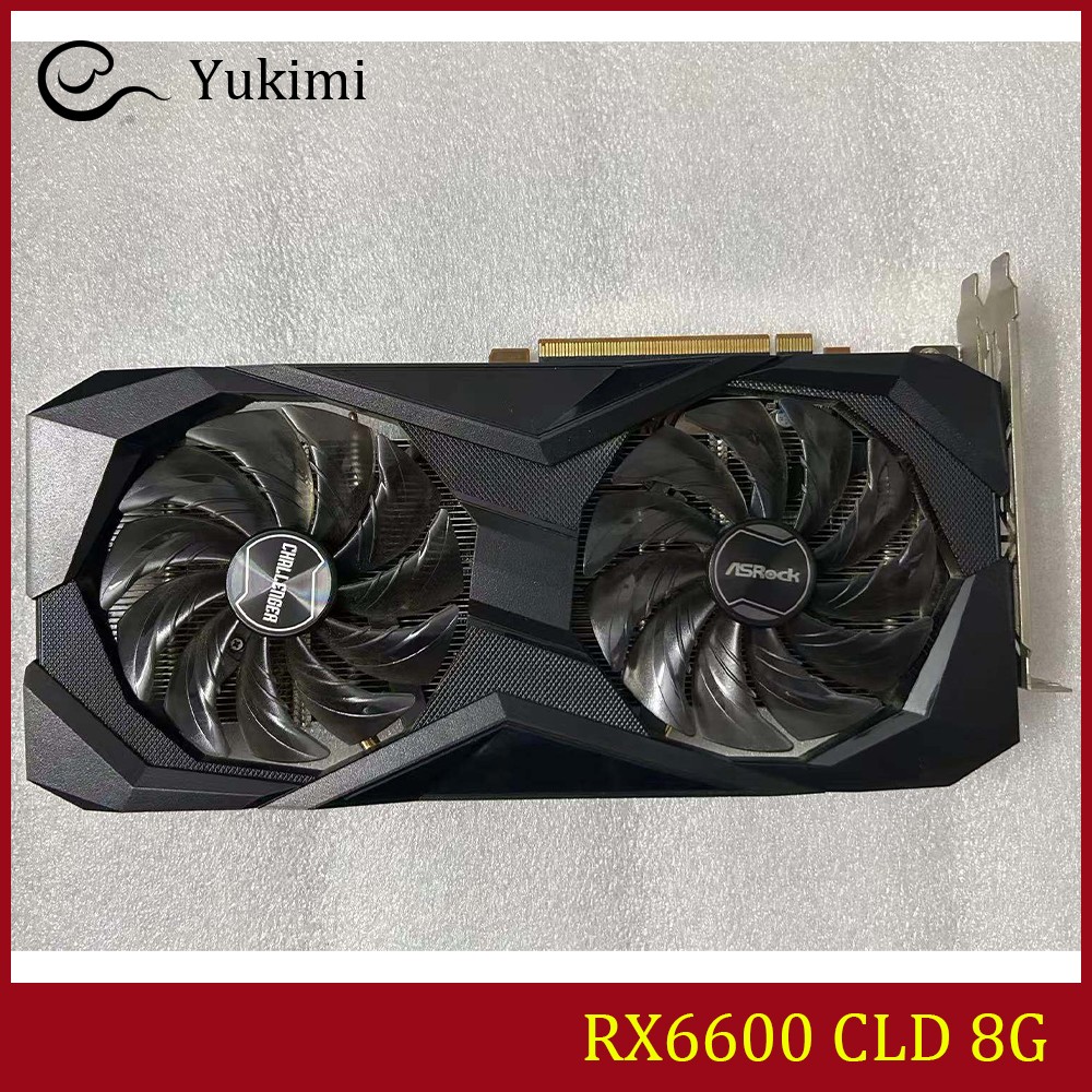 FOR ASROCK Radeon RX 6600 Challenger D 8GB AMD GDDR6 Video Graphics Card