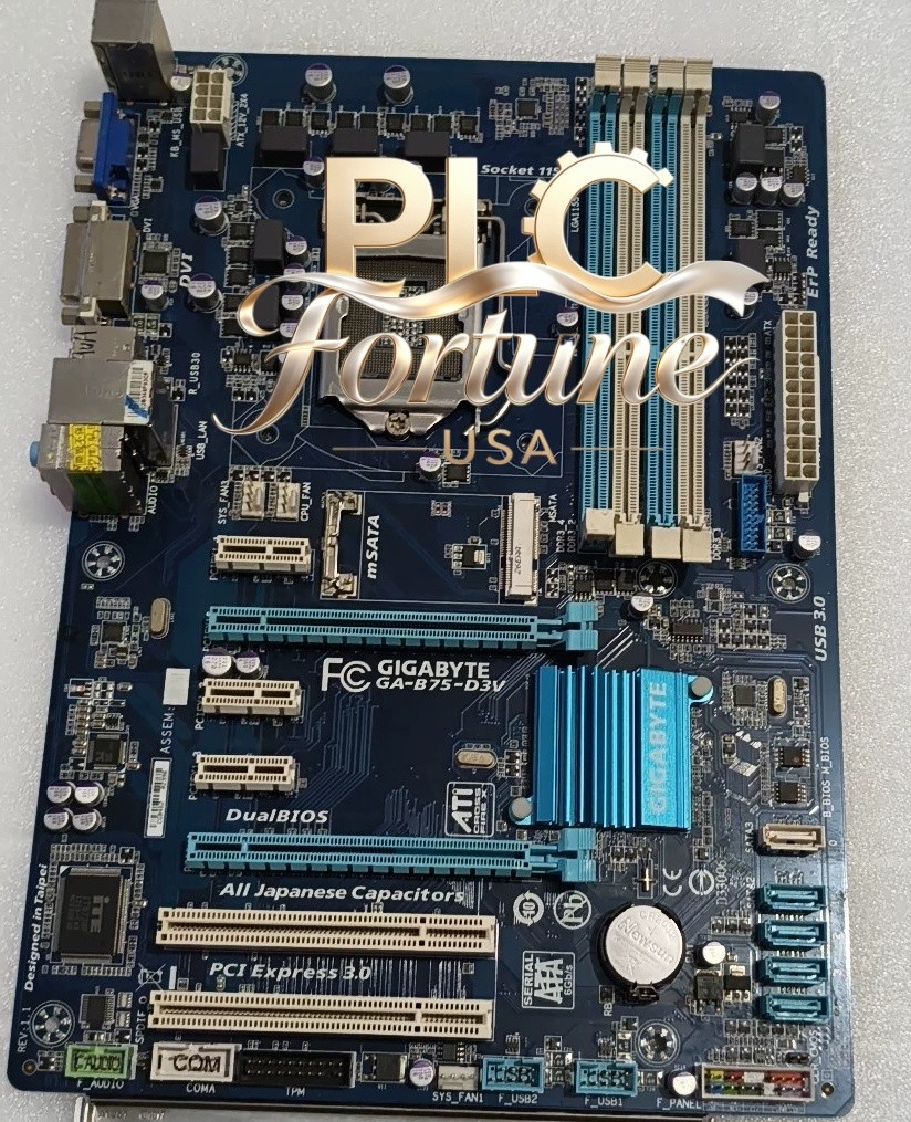 Used For Gigabyte GA-B75-D3V Intel B75 ATX LGA 1155 DDR3 32GB Motherboard