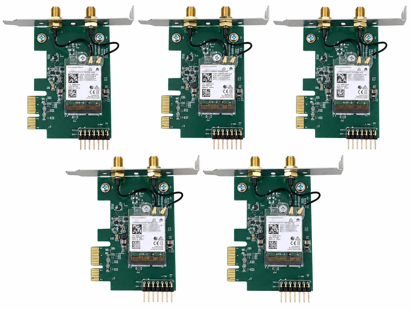 (5) Dell 07HP8W PCIe Wireless Adapter with Intel Dual Band Wireless-AC 8265NGW