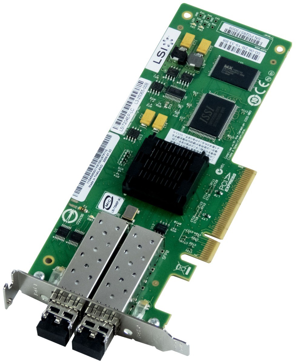 LSI LSI7204EP-LC L3-25065-00B 2x Fibre Channel 4Gb/S Pcie LP