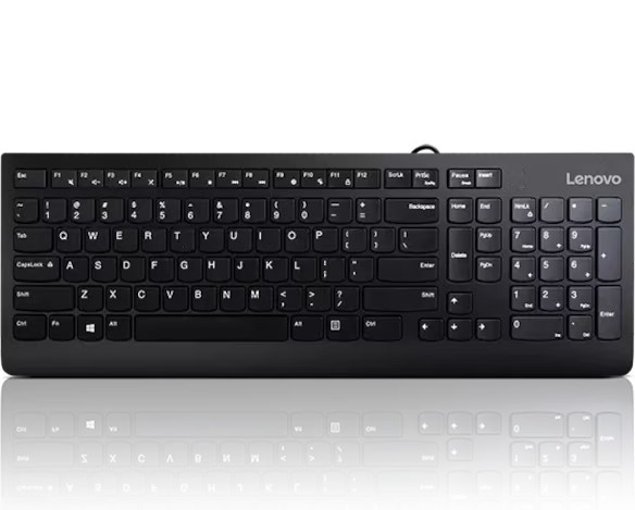 Lenovo 300 USB Keyboard Black Wired Full Size
