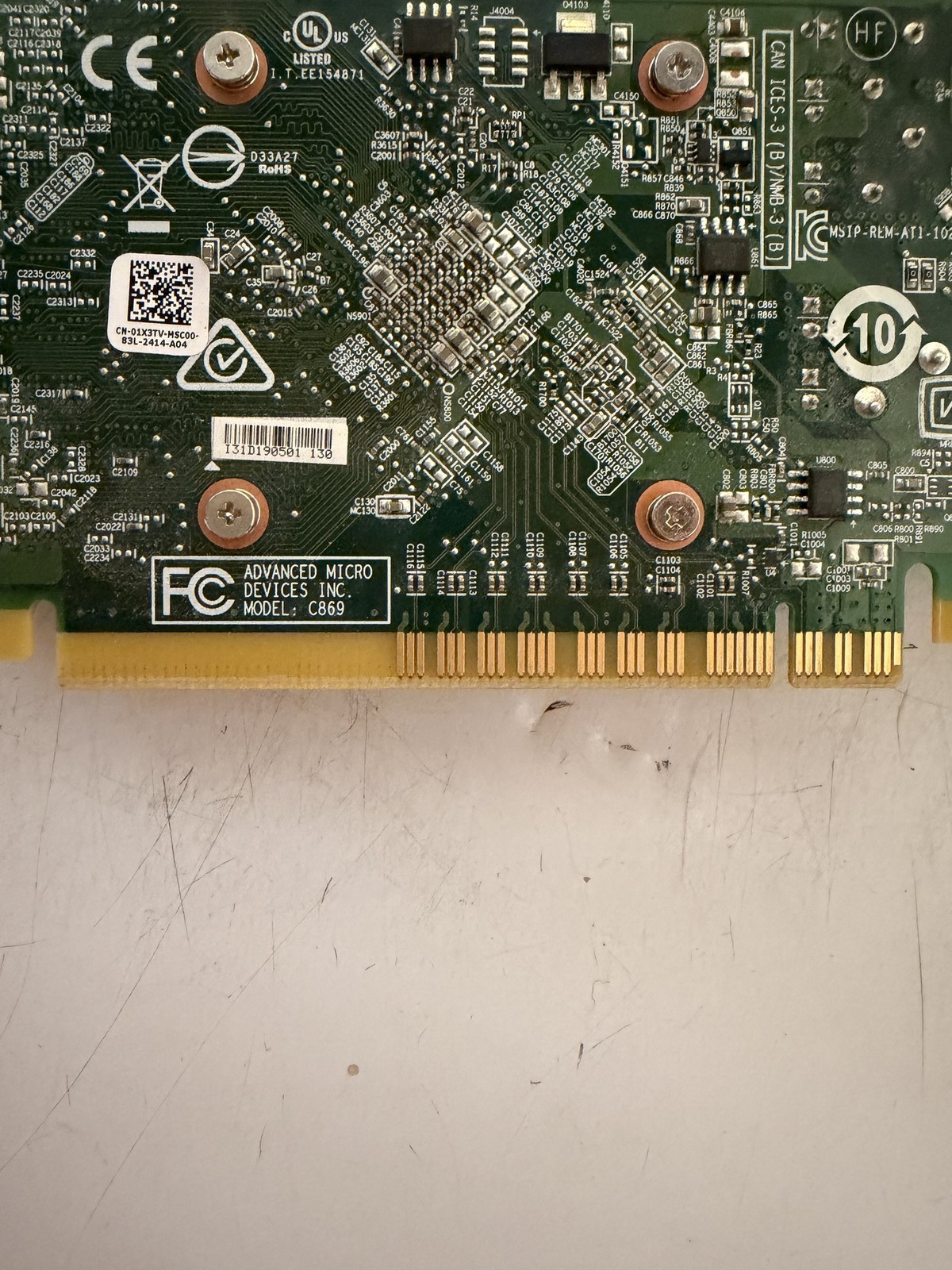 AMD Radeon Graphics Card C869 PCIe DVI DP Full Profile