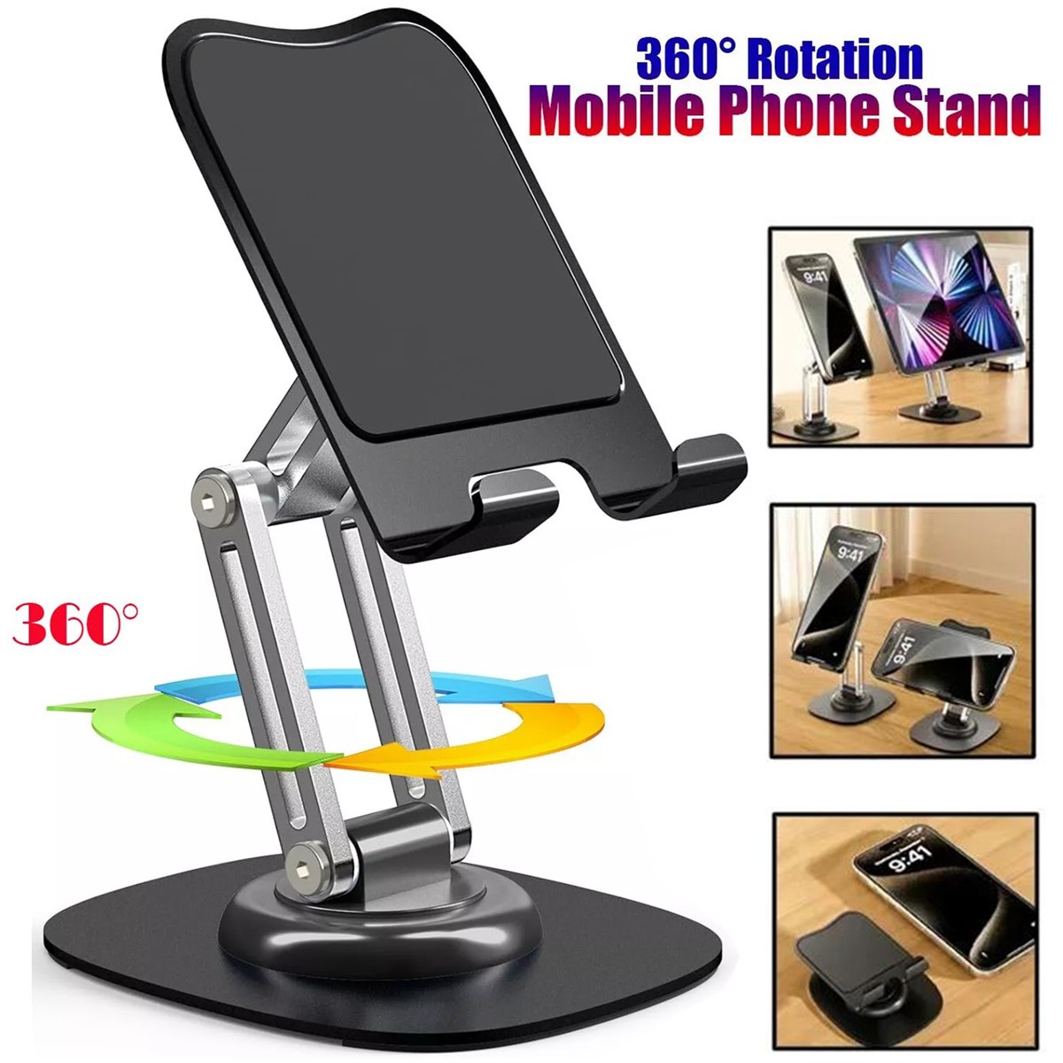 Adjustable Universal Tablet Stand Desk Holder Mount For iPhone Air 17 Pro Max US