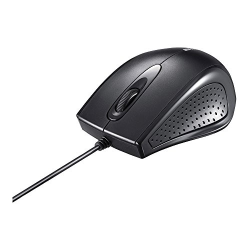 Buffalo BUFFALO Wired 3-Button IR Optical Mouse Black BSMRU055BK