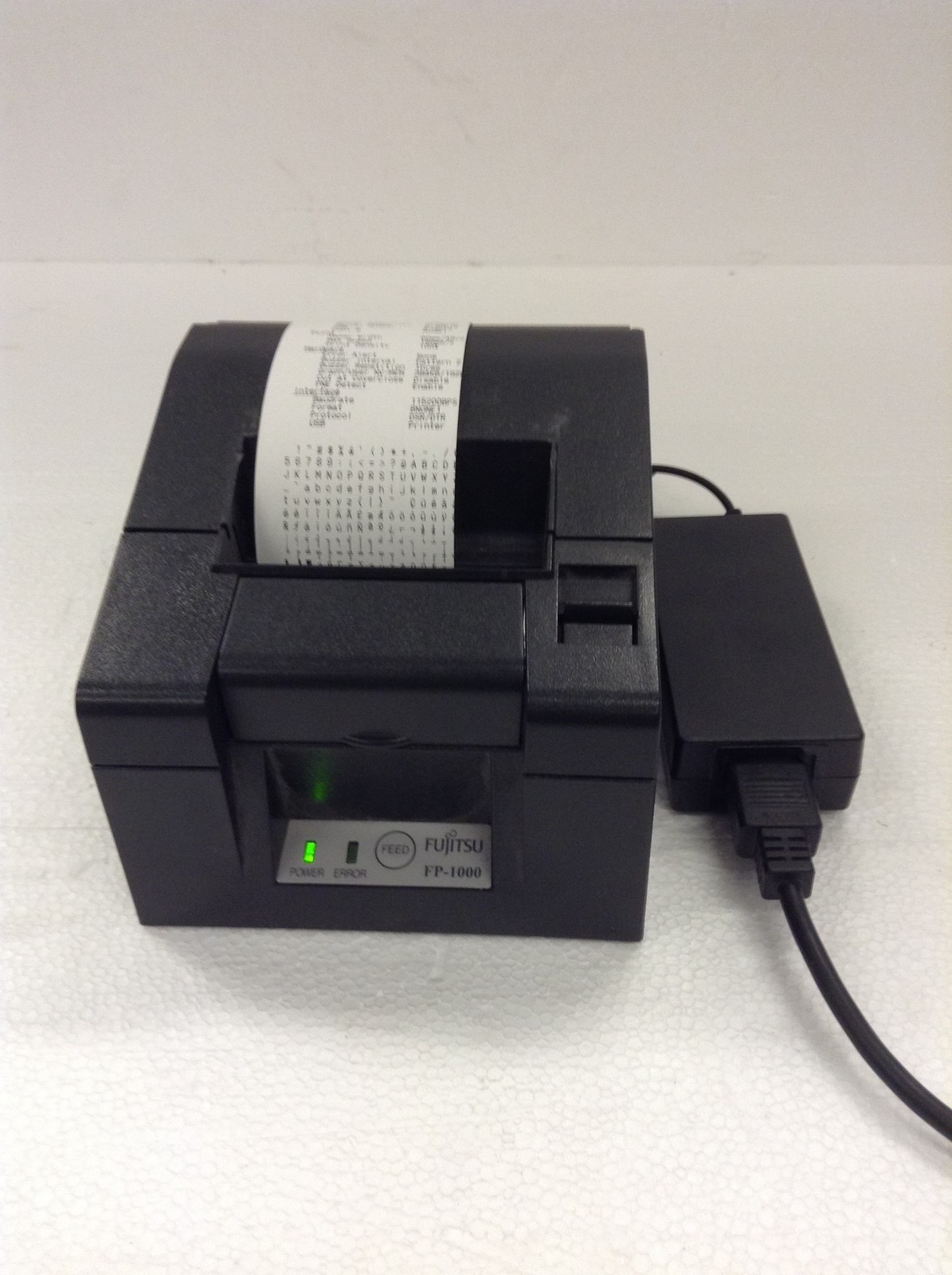 Fujitsu FP-1000 POS Thermal Receipt Printer USB Parallel w/ Ac Adapter 