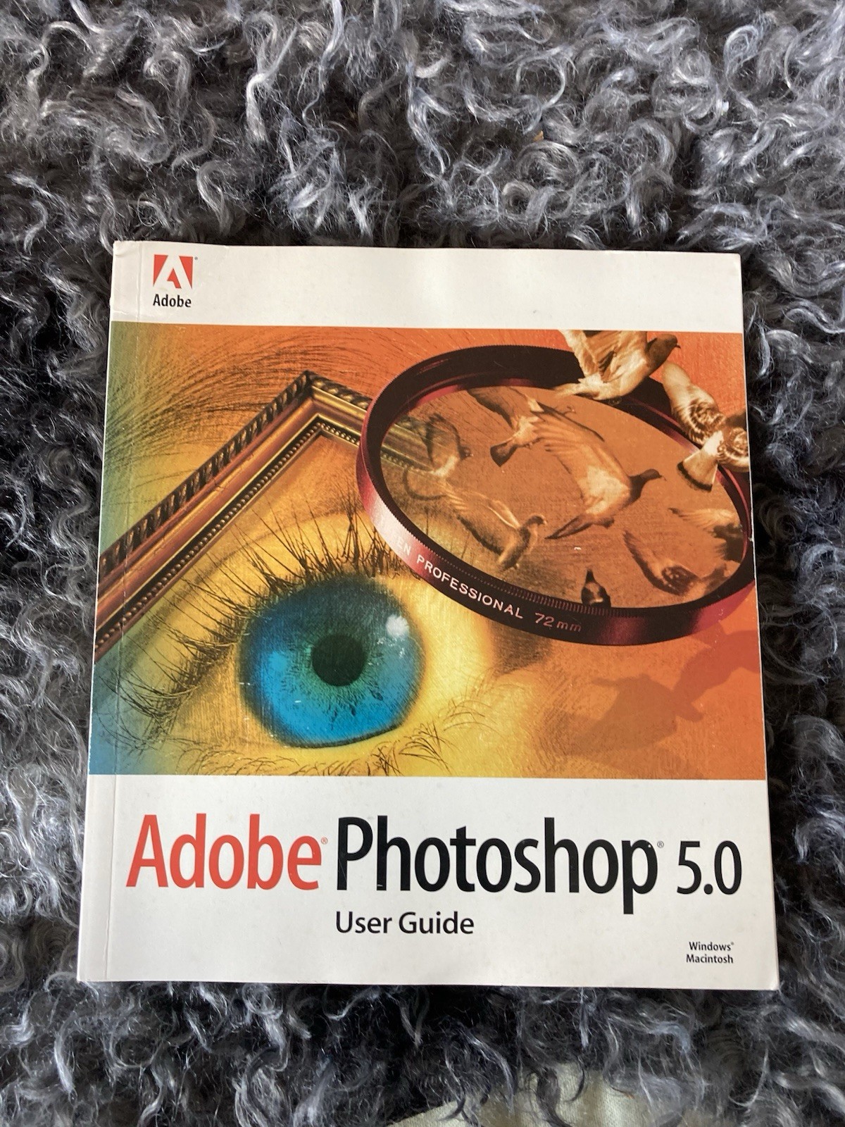 Adobe Photoshop 5.0 User Guide 1998 Paperback Software Manual + clipart book