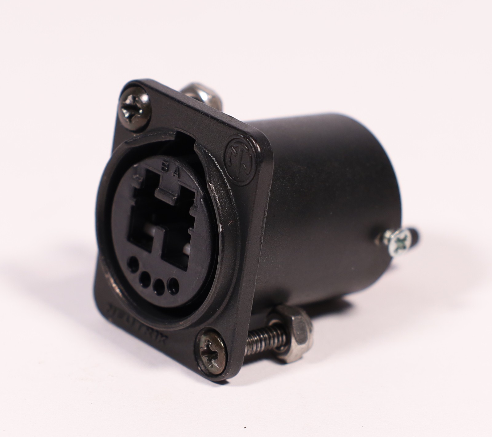 Neutrik NO2-4FDW-A OpticalCon Duo Chassis Connector + Mounting/Ground Screws