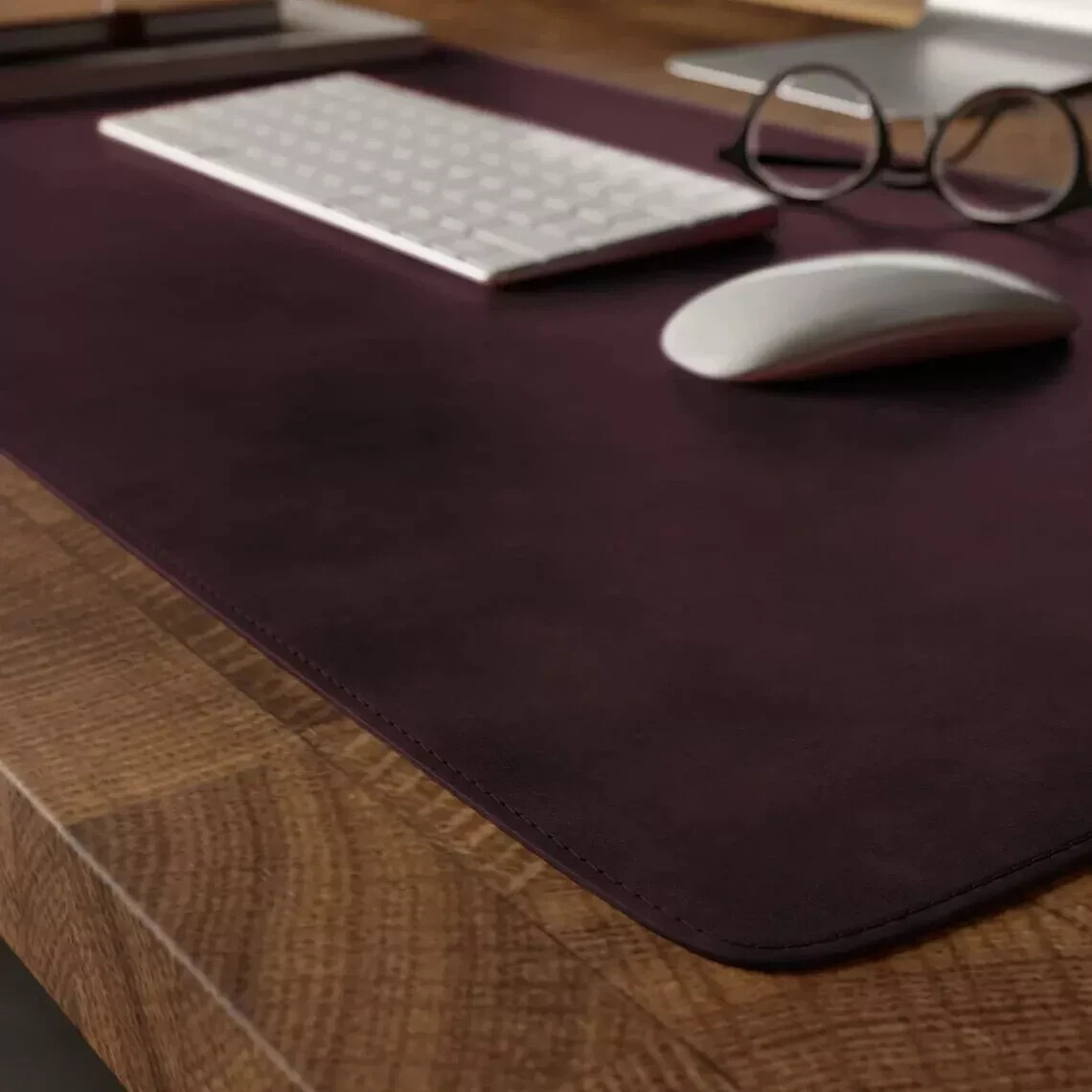 Genuine Leather Desk Mat Large Mouse Pad Table Cover Handmade Desk Blotter Gift
