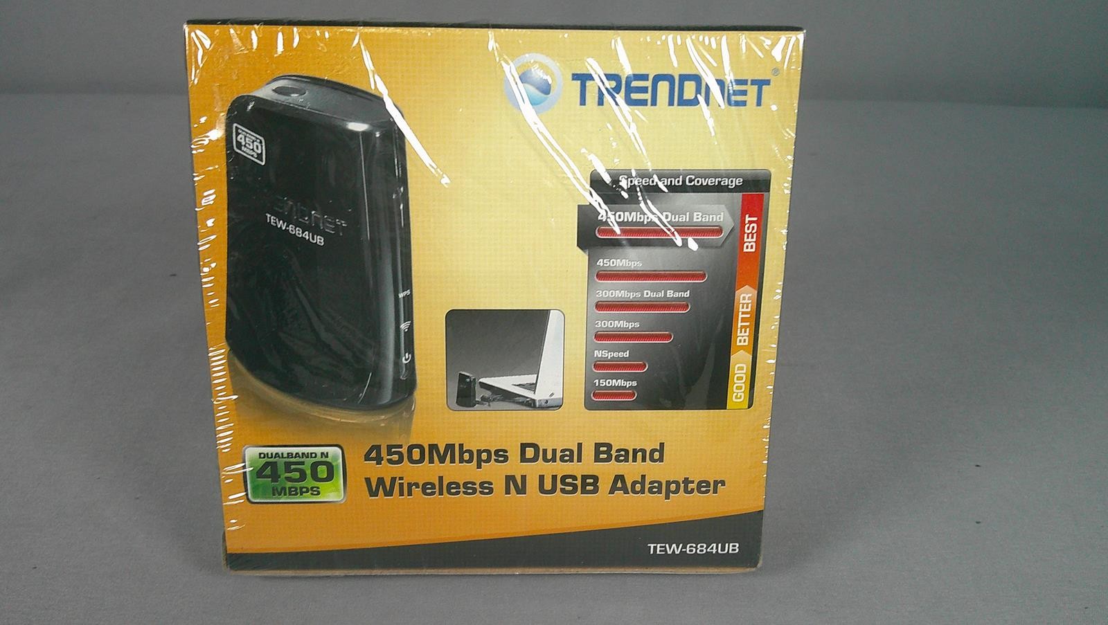 TRENDNET TEW-684UB N900 Dual Band Wireless USB Adapter *** New ***