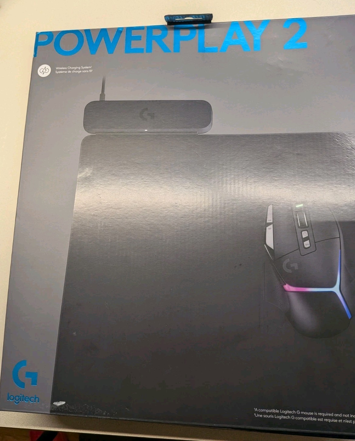 Logitech G POWERPLAY 2 Wireless Charging Mouse Pad PR0006, Black