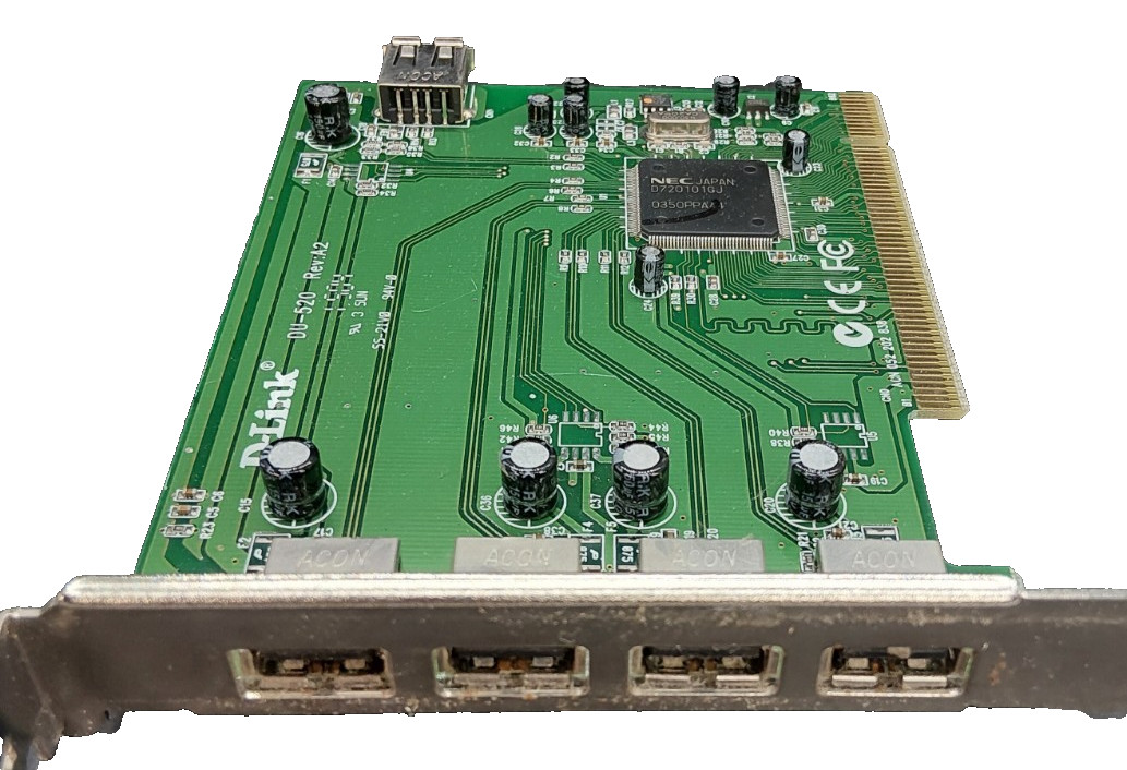 OEM-D-Link DU-520 PCI USB 2.0 Controller Card 5-Port