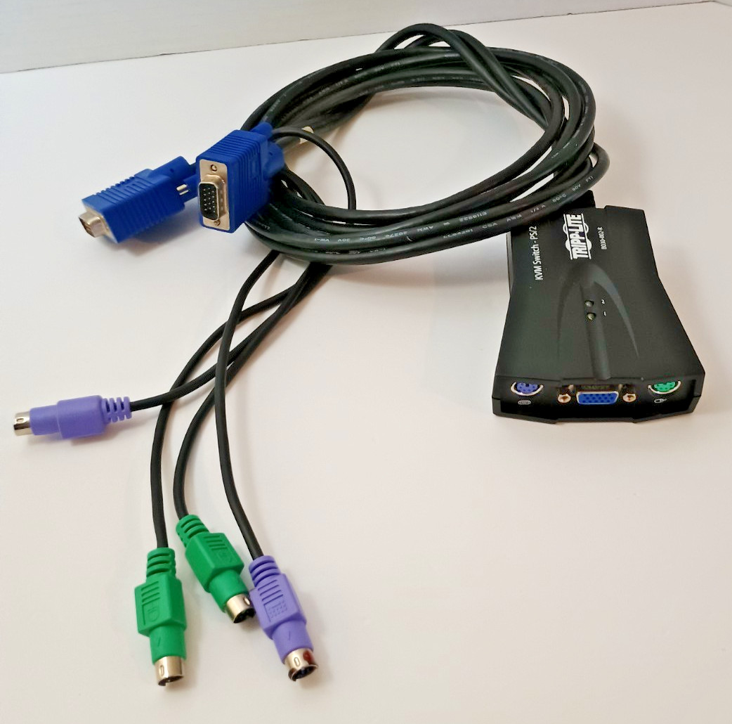 TRIPP LITE - 2 Port PS/2 & VGA KVM Switch W/Cables Model B030-002-R