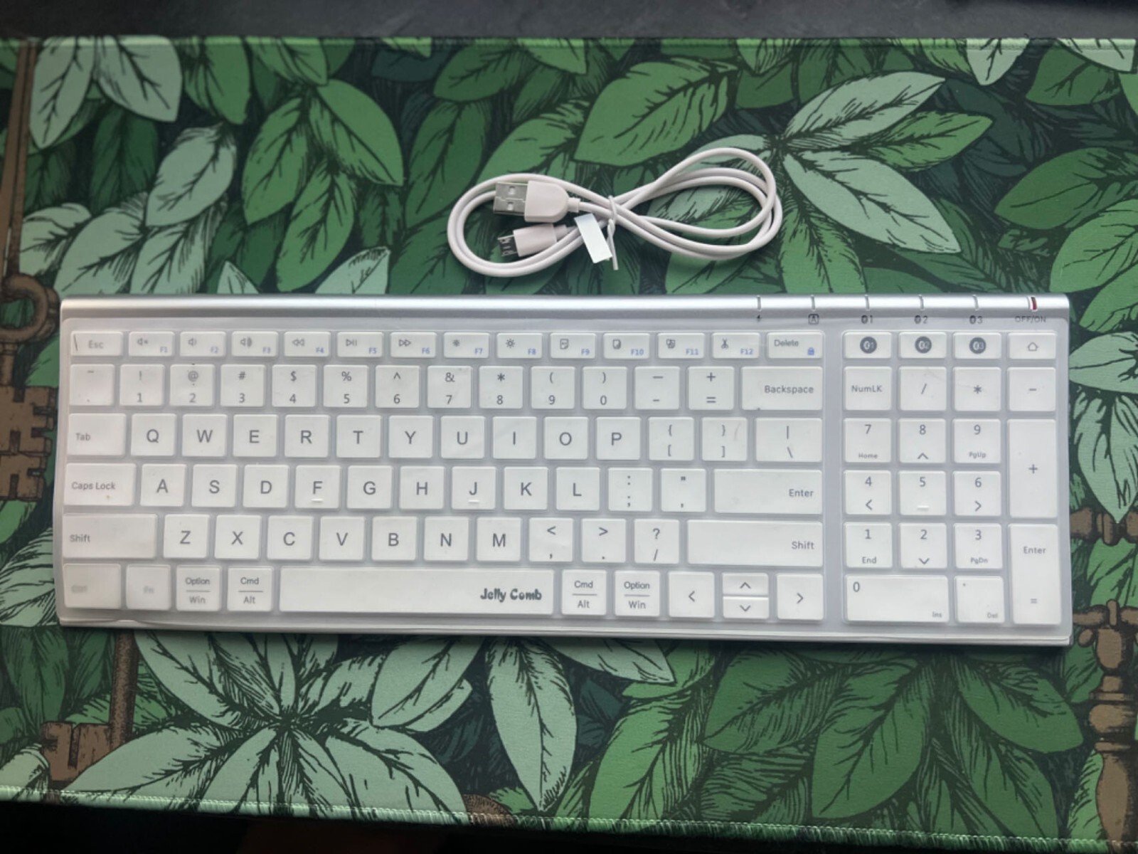 Jelly Comb wireless bluetooth keyboard metallic aluminum slim design K15B-2