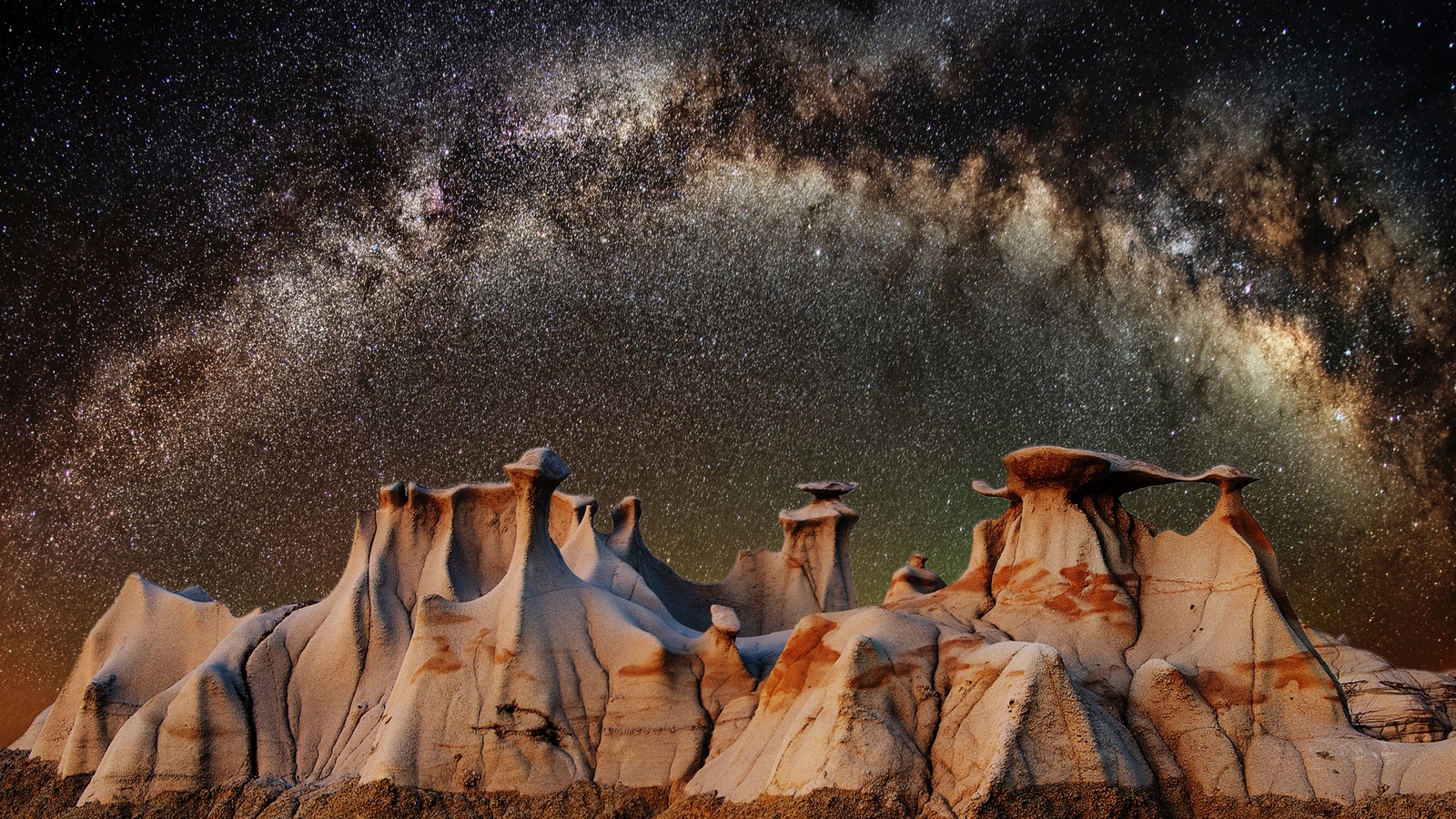 Landscape nature milky way Custom Gaming Mat Desk