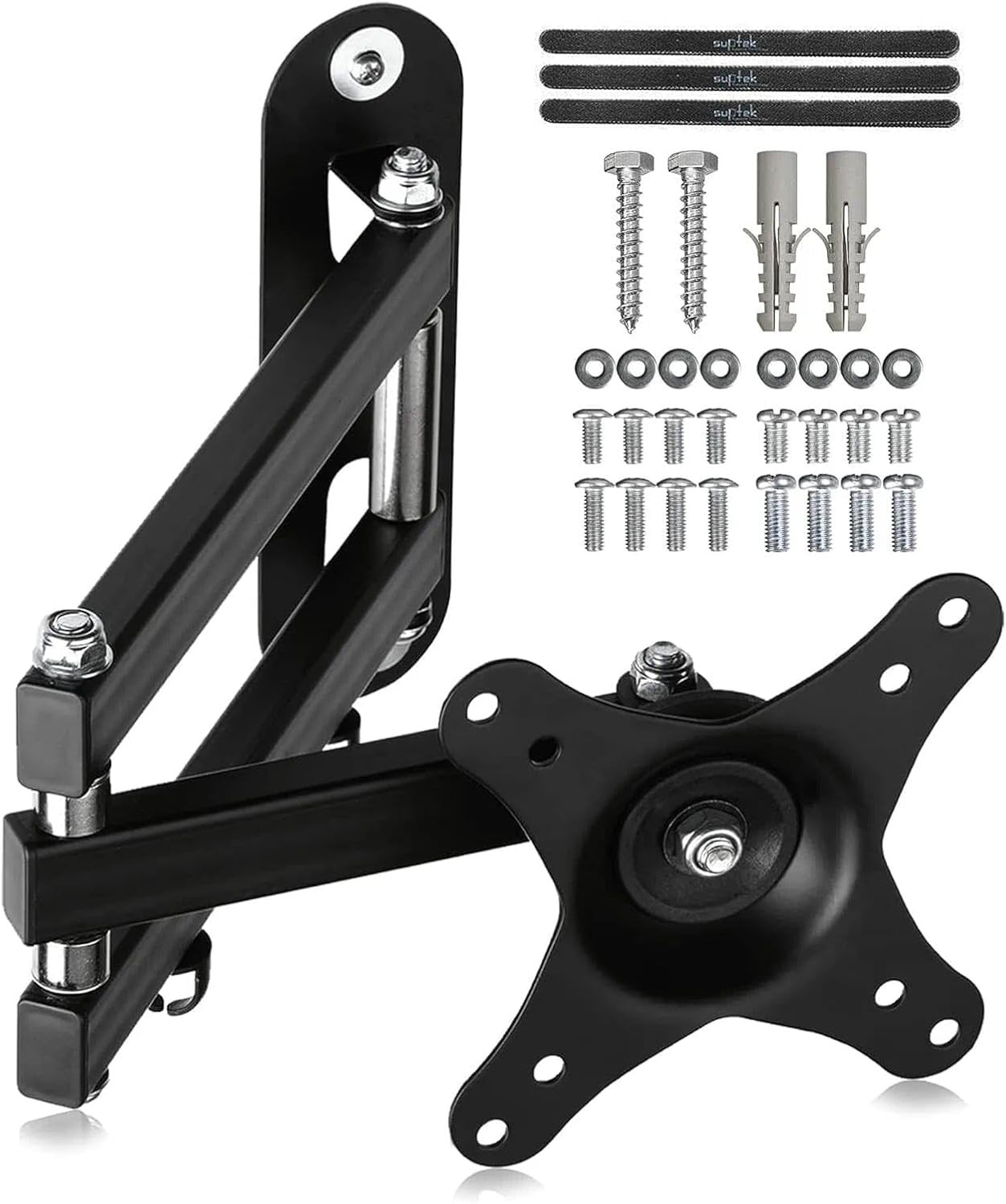 Monitor Wall Mount Full Motion for 13-32-34” Screens Tvs VESA 75/100