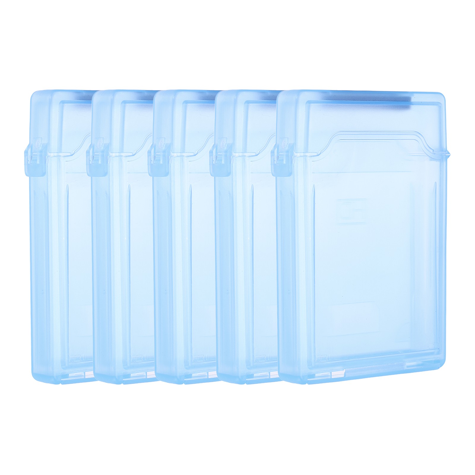 4.5" x 3.2" Hard Drive Disk Case, 5Pcs Plastic Hard Disk Storage Case, Blue