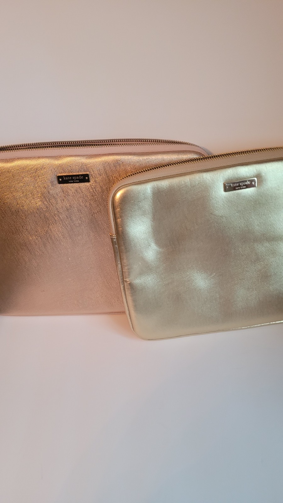 Kate Spade Metallic Rose Gold And Gold Tablet Cases Set 2