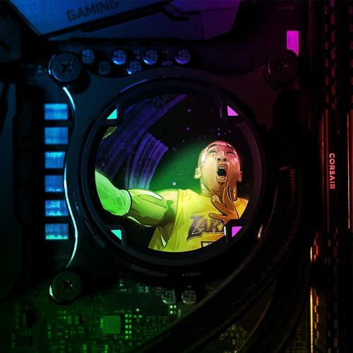 Custom Print AIO Cover for ASUS ROG Strix LC Black and White Edition