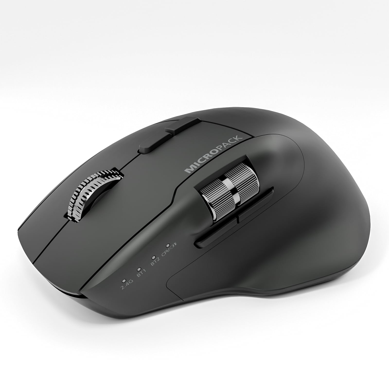 Rechargeable Ergonomic Wireless Mouse Bluetooth 5.0 2.4G USB-C Quiet Multi-Devic