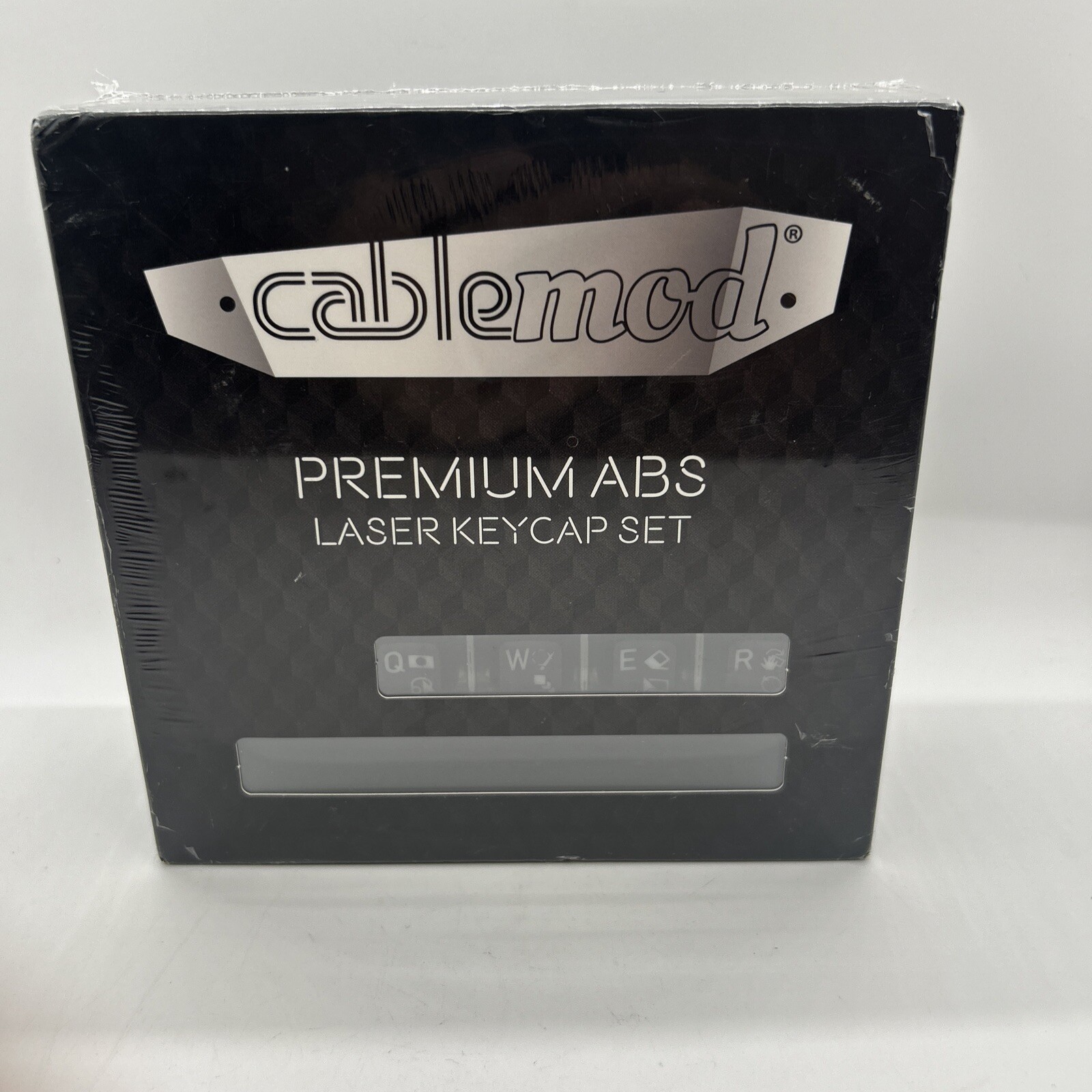 NEW CableMod Premium ABS Laser Keycap Set - CM Black, OEM Profile, ANSI 113 Keys