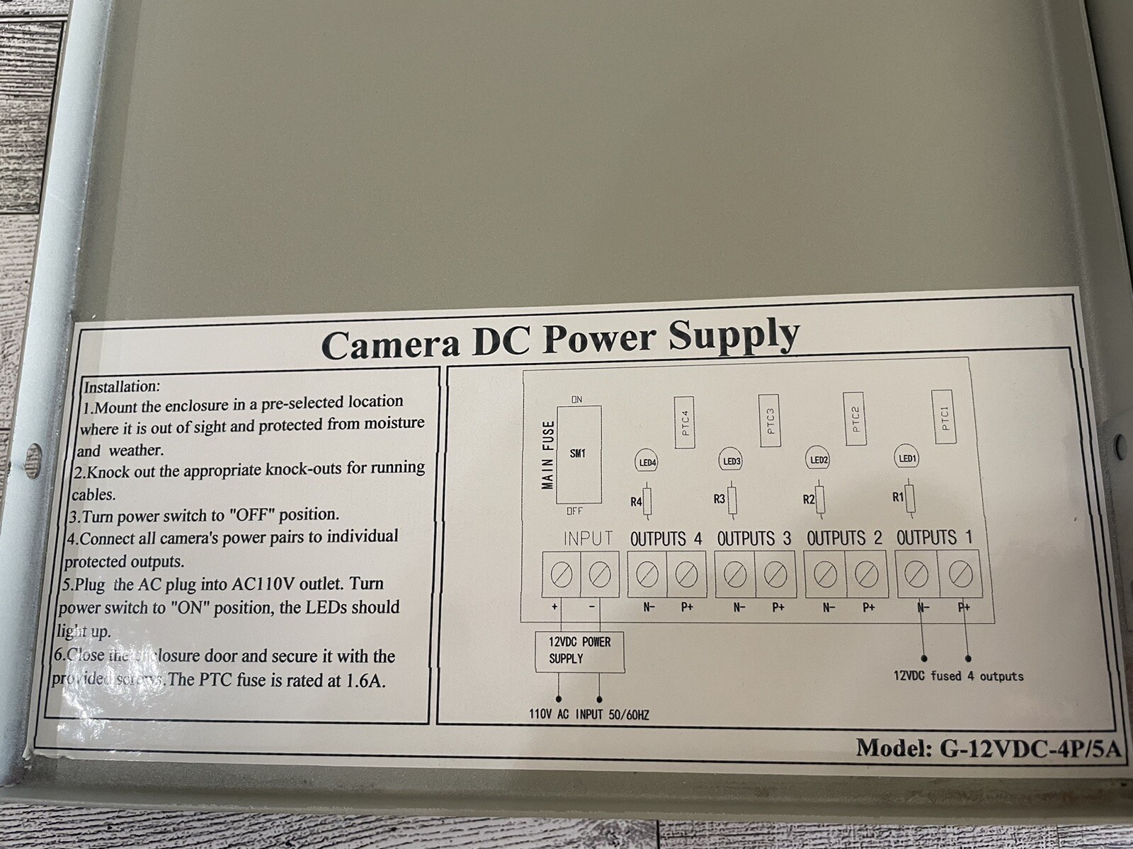 CCTV Distributed Power Supply Tested And Working Same Day Shipping