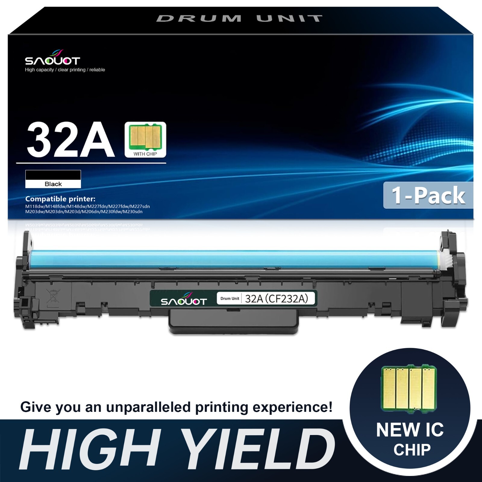 CF232A 32A Drum Unit Compatible for HP Laserjet Pro M203dw M203dn M227fdw M227fd