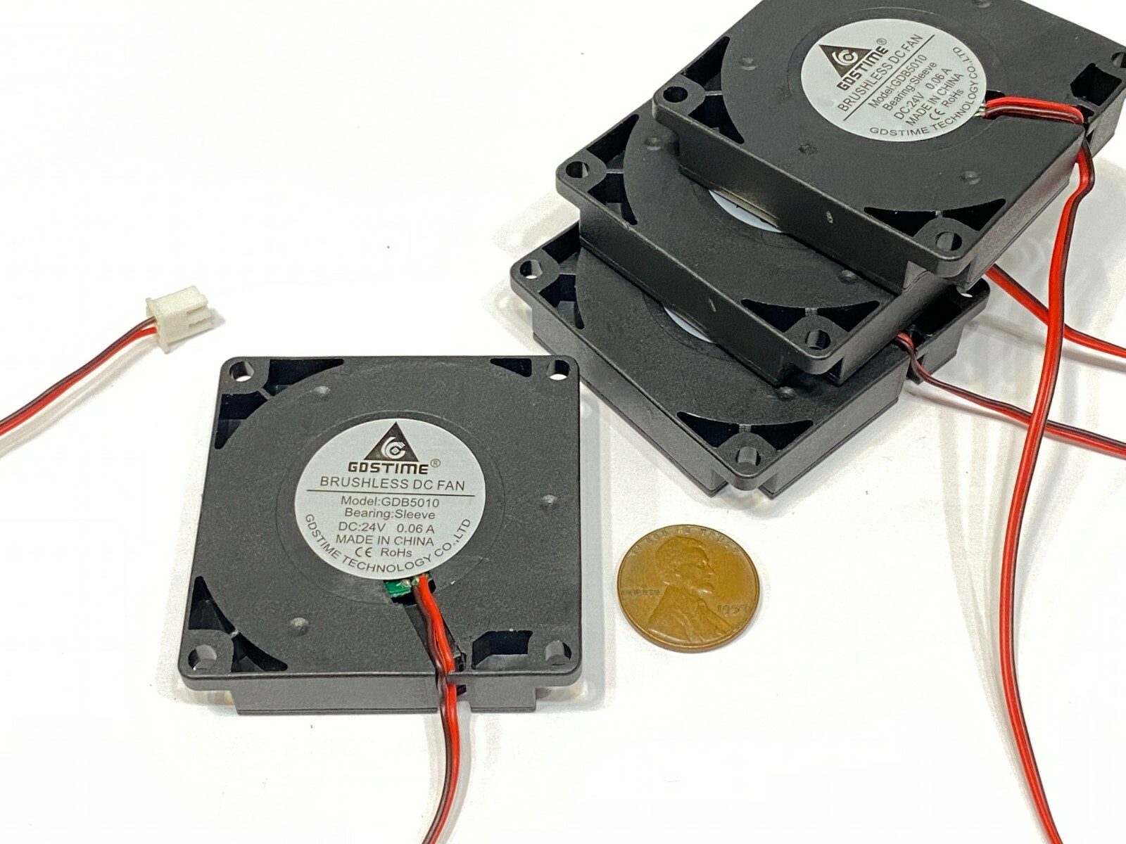 4 Pieces 24V Blower Fan 5010 3d printer ender cooling 50mm 2pin quite silent E32