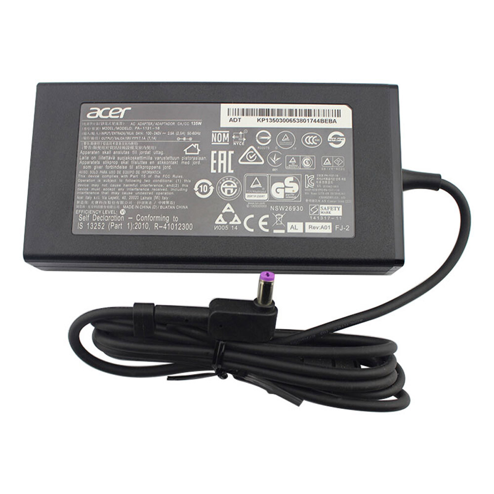 Original Acer 135W Adapter Charger for Acer Predator Triton 300 PT315-51-56W4