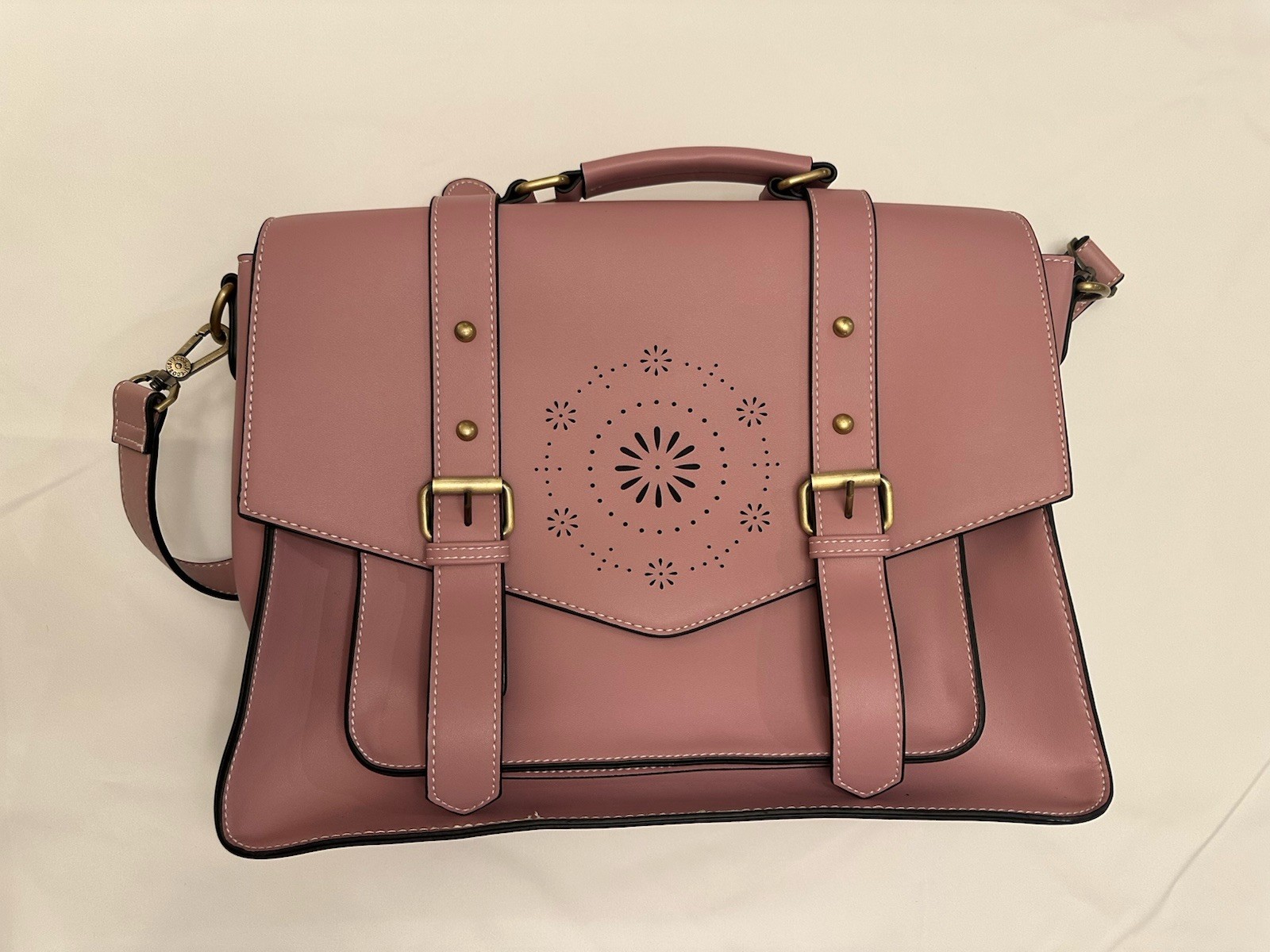 ECOSUSI Laptop Backpack for Women, Messenger Satchel Fits 15.6 Inch Laptop