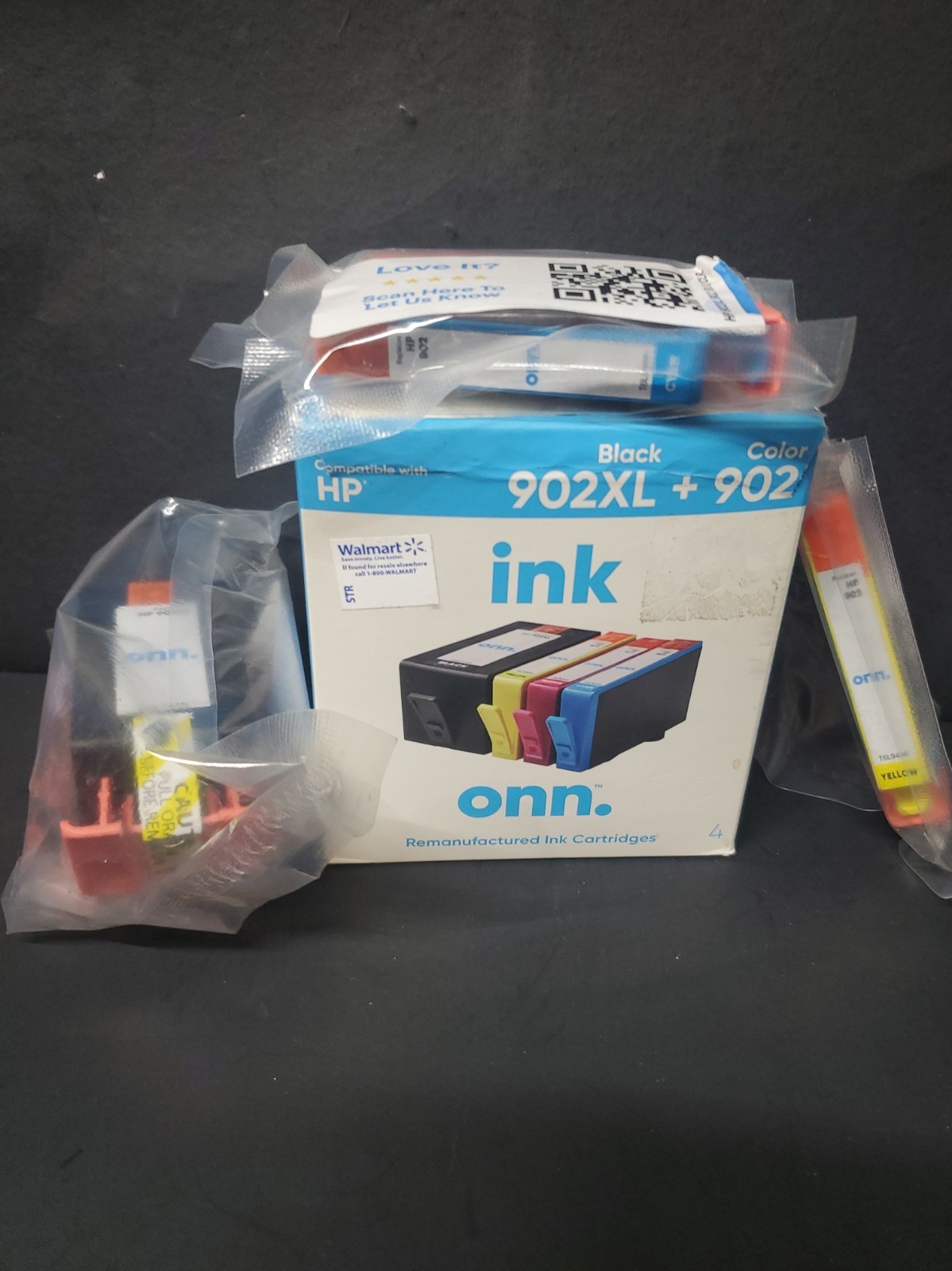 Onn  Ink Cartridges  902XL Black 902 Color Printer Toner NO PURPLE
