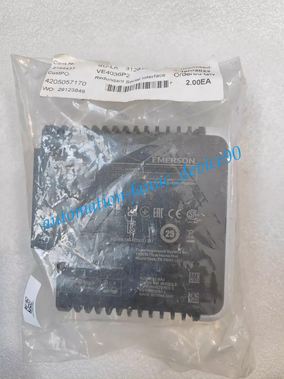 EMERSON KJ3241X1-BA2 Fast shipping#DHL or FedEx