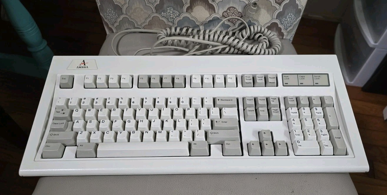 RARE Vintage Ambra IBM / Lexmark Model M Mechanical Wired Keyboard