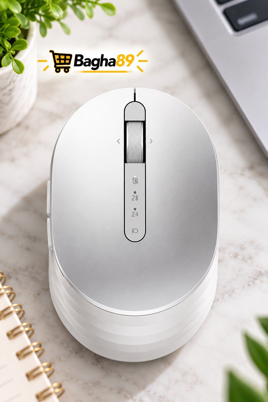 Dell MS7421W Premier Wireless Rechargeable Mouse Platinum Silver 