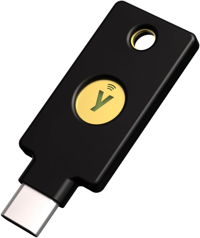 - Yubikey 5C NFC - Multi-Factor Authentication Security Key and Passkey