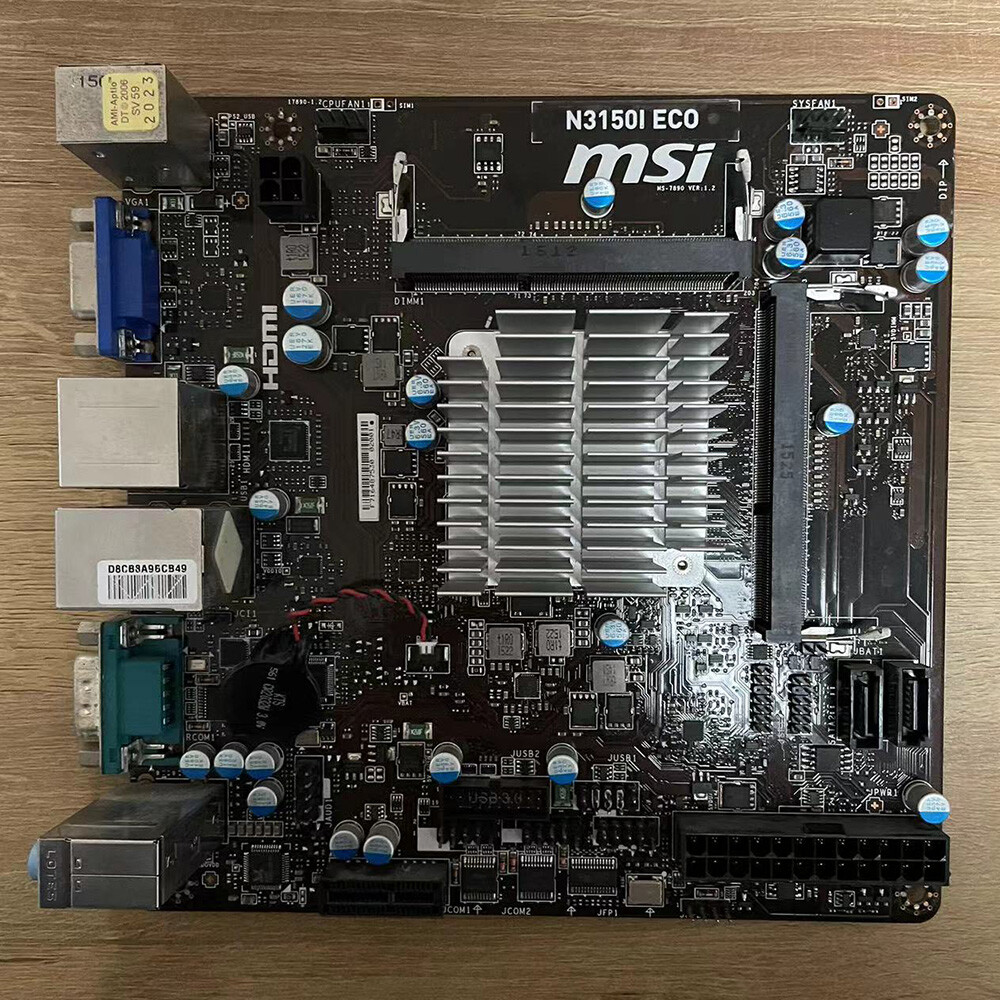 FOR MSI N3150I ECO DDR3 Motherboard +VGA 2×SATA III