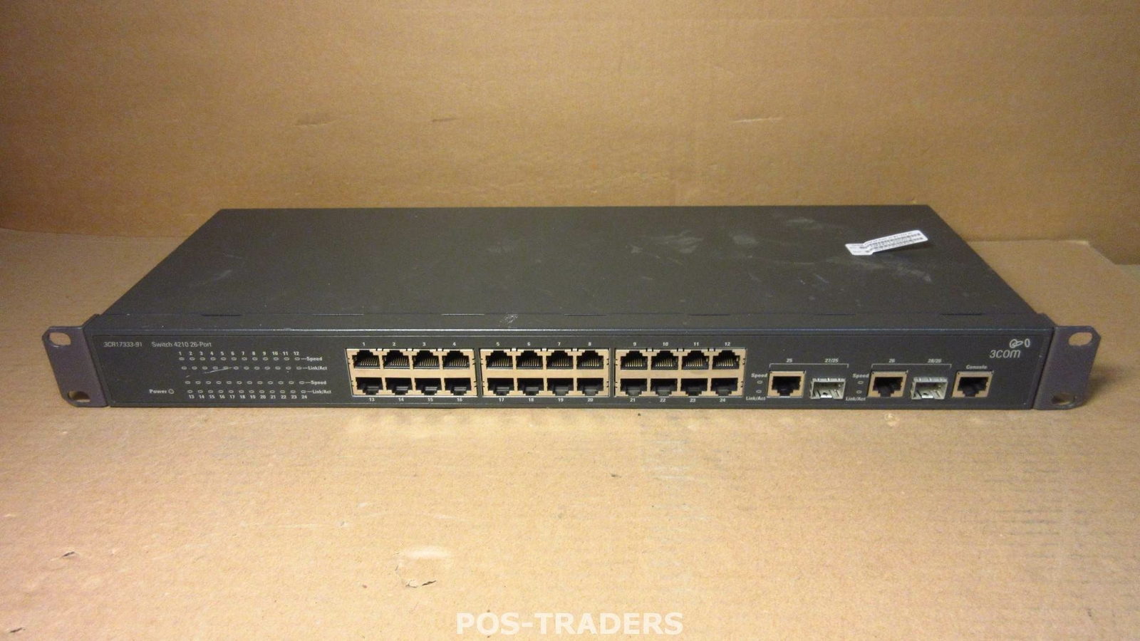 3Com 3CR17333-91 4210 26-Port 10/100 LAN Network Switch + 2 Combo Gigabit SFP