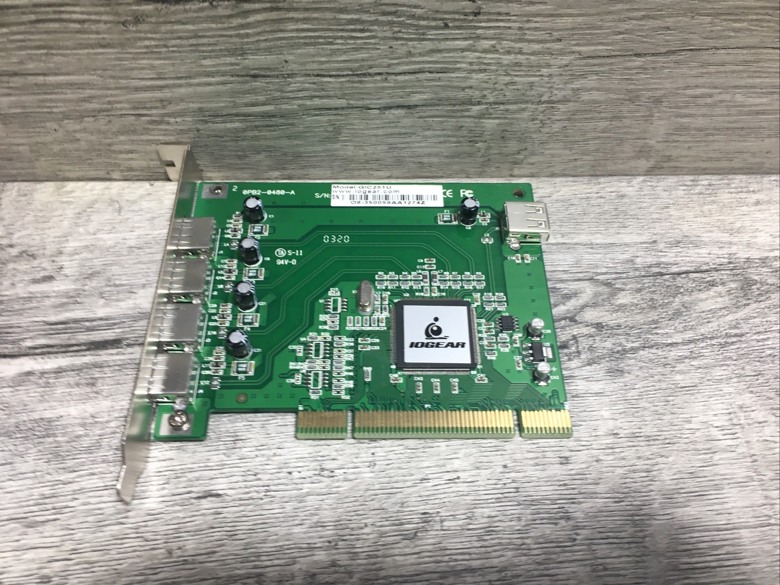 IOGEAR 5-Port Hi-Speed USB  Card GIC251U #N22-17