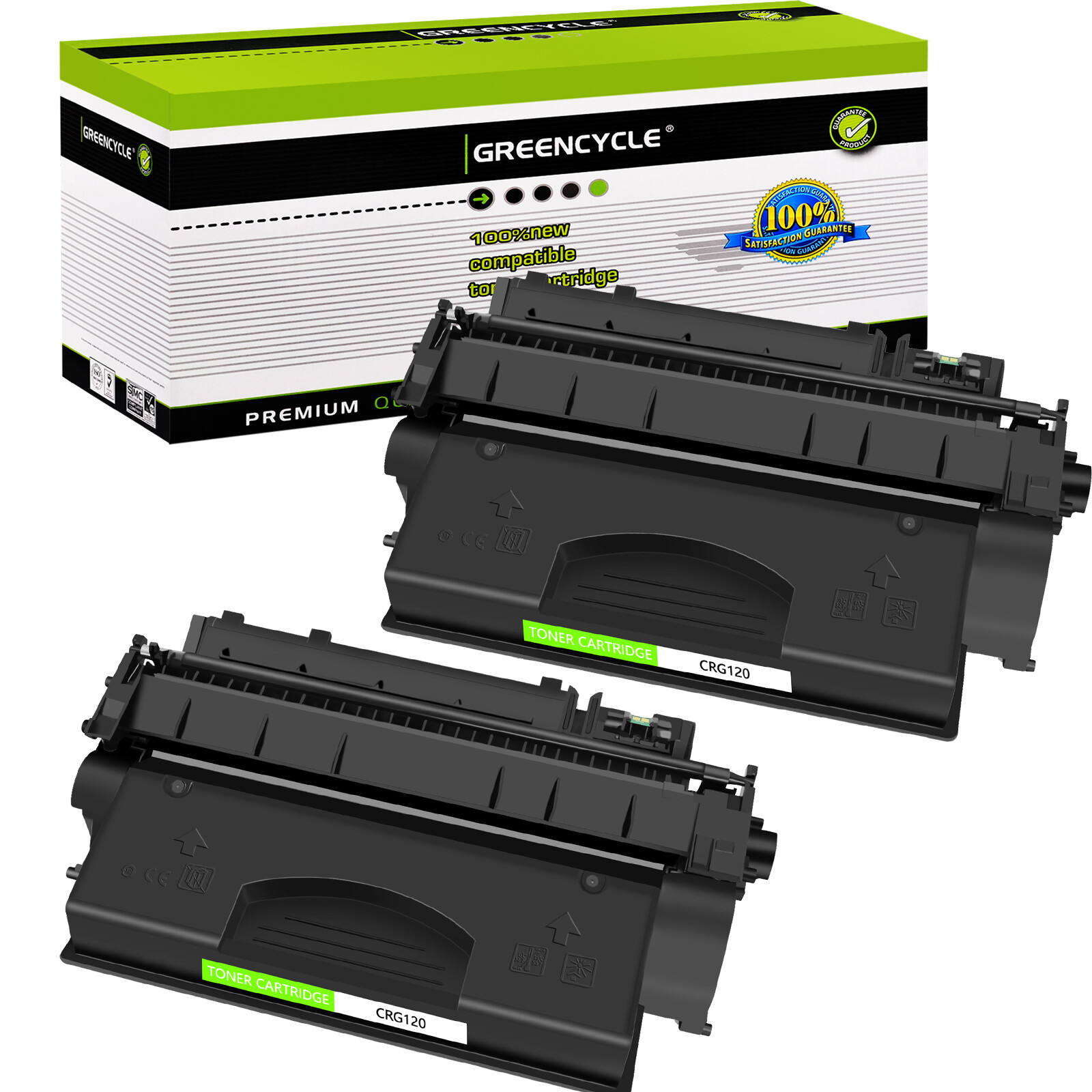 GREENCYCLE 2PK CRG120 C120 Toner For Canon ImageClass D1120 D1150 D1520 D1550