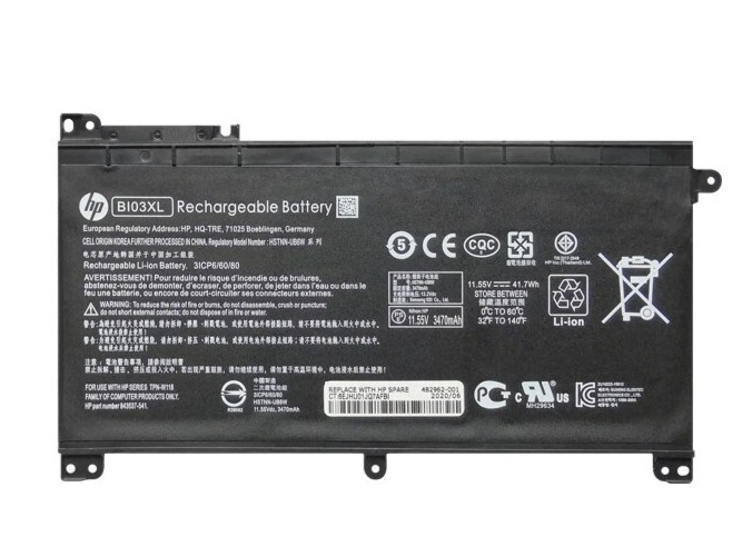 Genuine BI03XL ON03XL Battery For HP Pavilion X360 13-U 844203-850 844203-855 PC