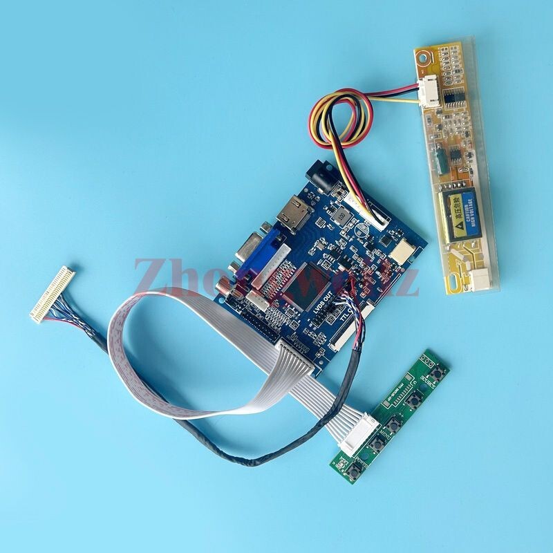 For LP154W01-TLAE/TLAJ HDMI+VGA+AV LVDS 30-Pin 1280x800 1-CCFL Controller Board 