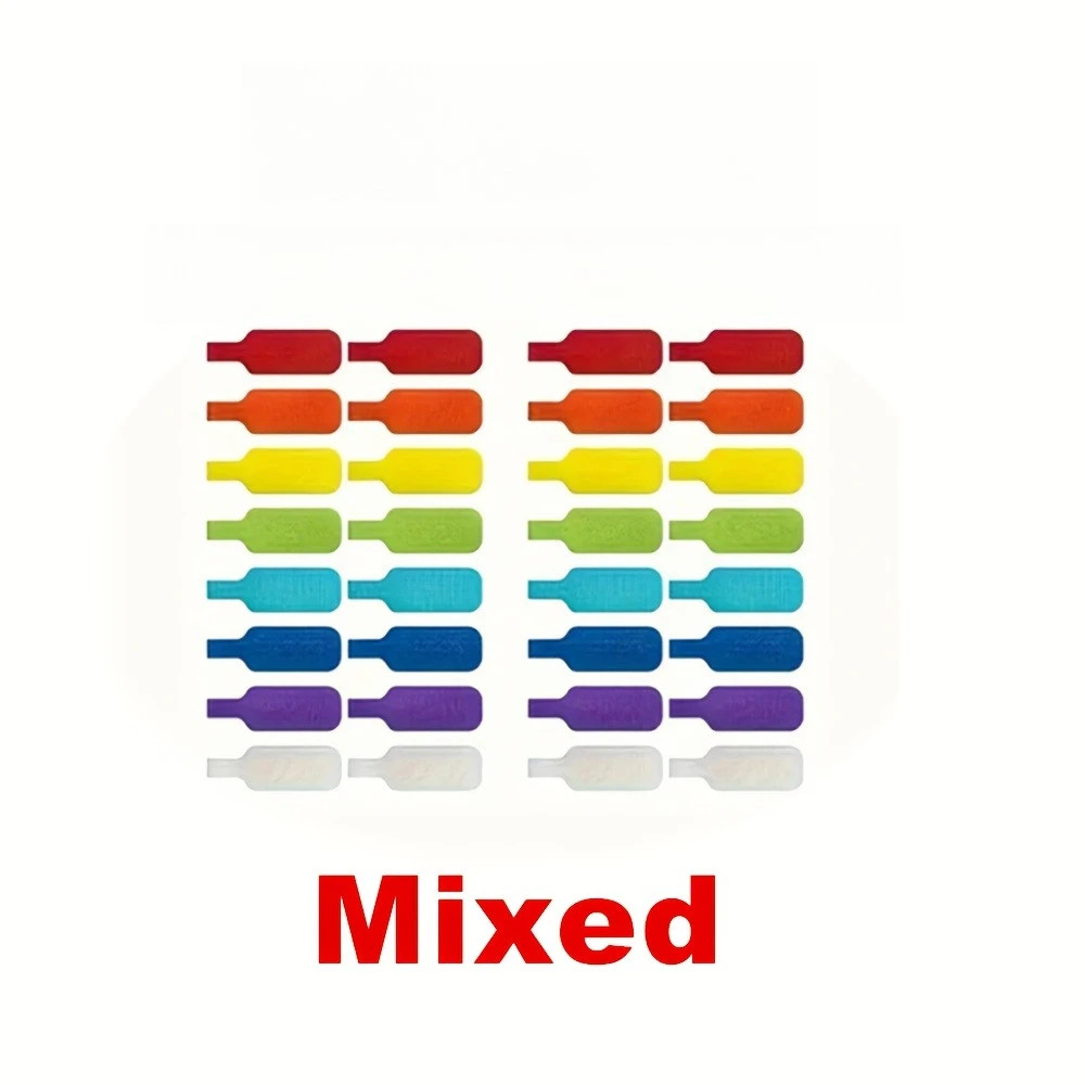 10/30/50Pcs Reusable Waterproof Cable Labels Color-Coded Organizer Straps for Da