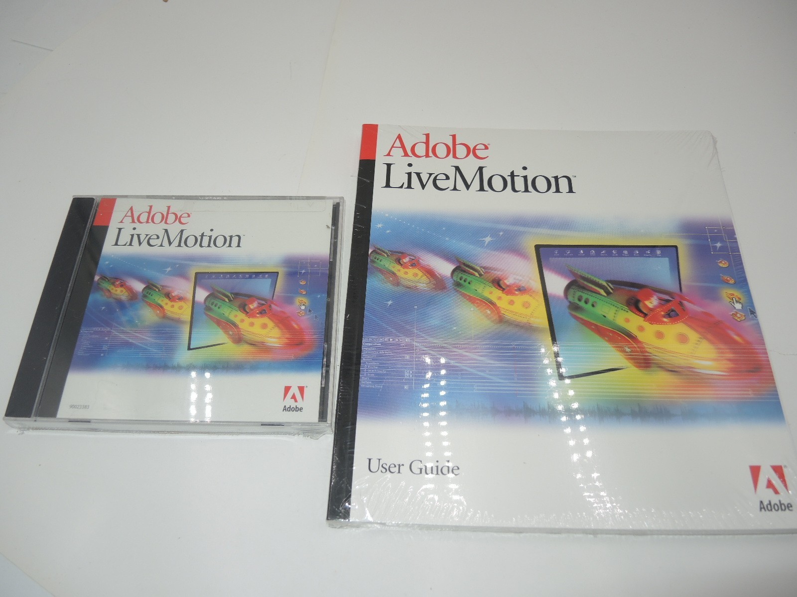 Sealed Adobe LiveMotion User Guide and Disc with serial #