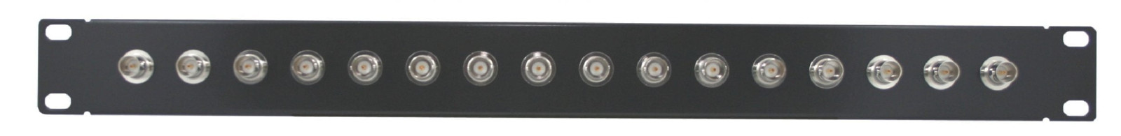 NEW Coaxial Port Patch Panels 16 Port Isolated BNC Female to Female 213C