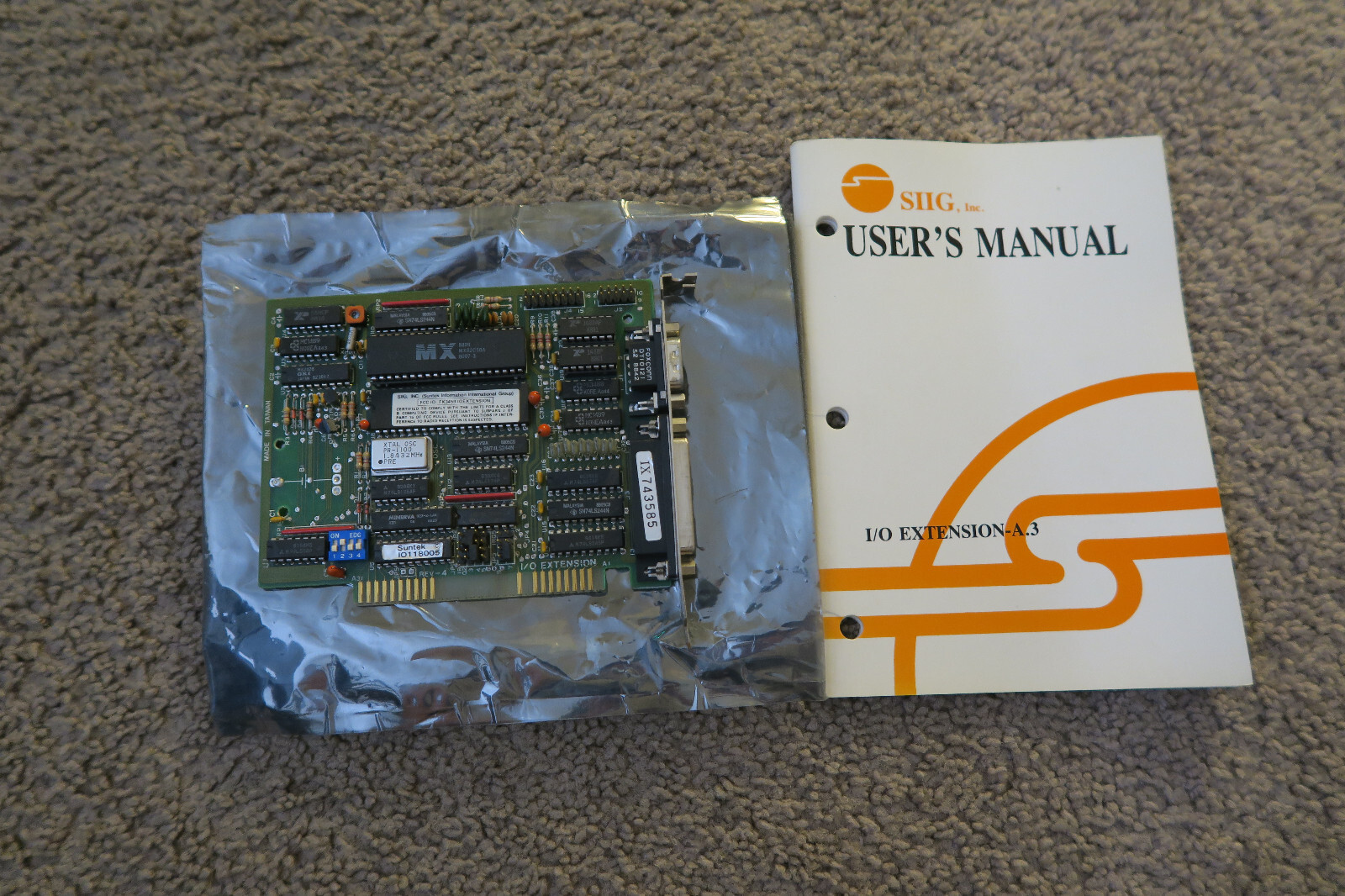 SIIG Suntek I/O Extension A.3  Expansion Board with User Manual