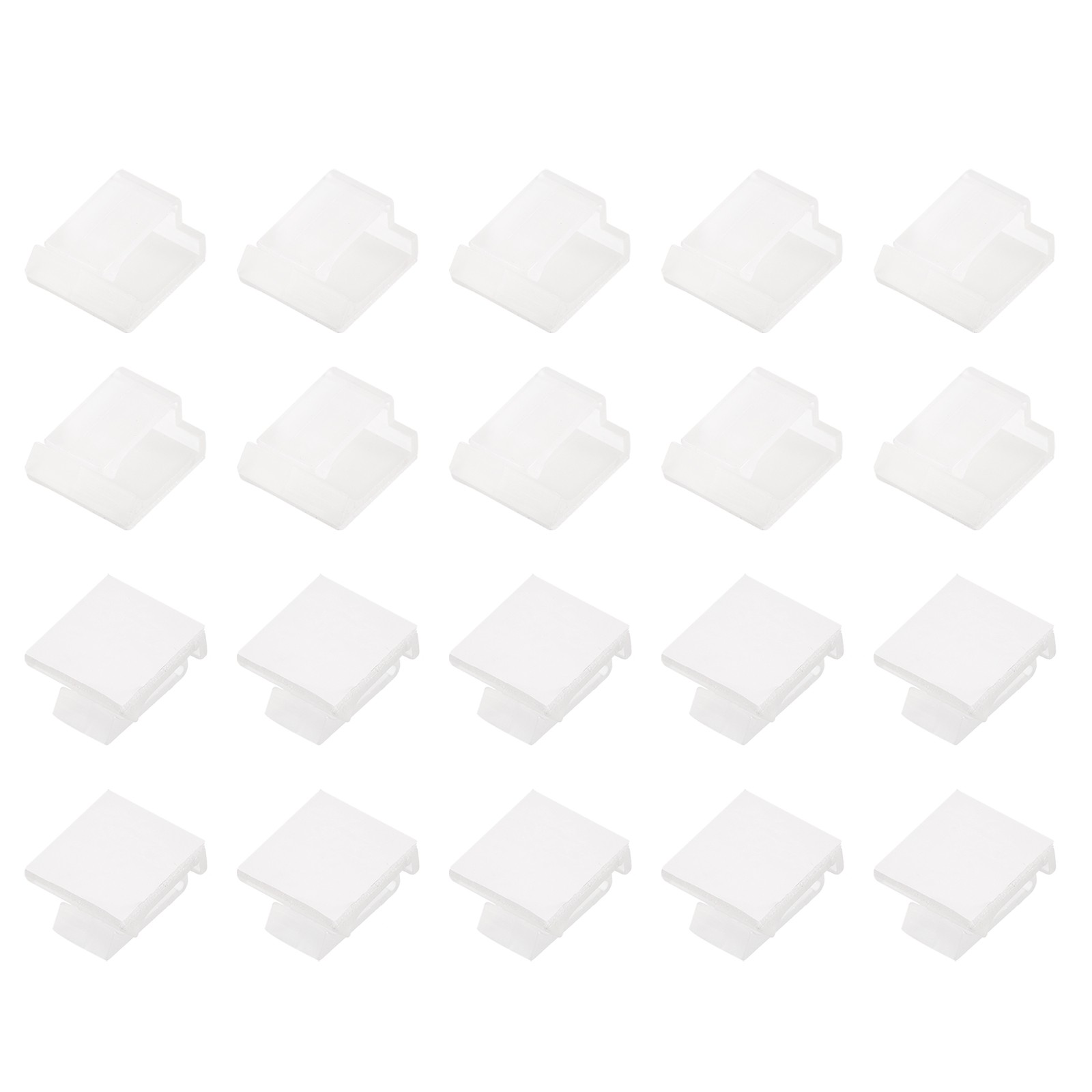 40pcs Adhesive Cable Clips Clear Wall Cord Management Cable Organization