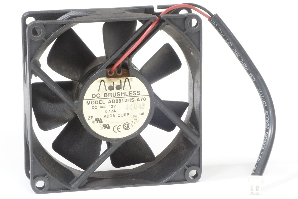 ADDA AD0812HS-A70 80x80x25mm Brushless Server Chassis Fan Fan 2Pin DC12V 0.17A